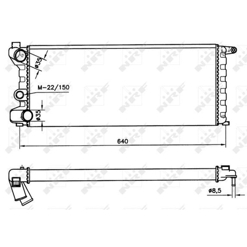 NRF Engine Radiator 58742