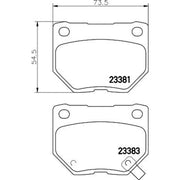 Mintex Rear Brake Pad Set MDB2562