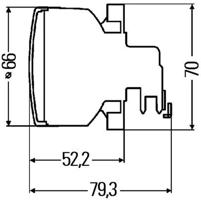 Hella Direction Indicator Light Rear 2BA 009 001-001