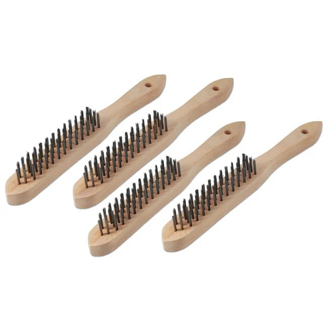 Laser Tools 4-Row Wire Brush Set 4pc - PL