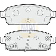 NAPA Rear Brake Pad Set NBP1451