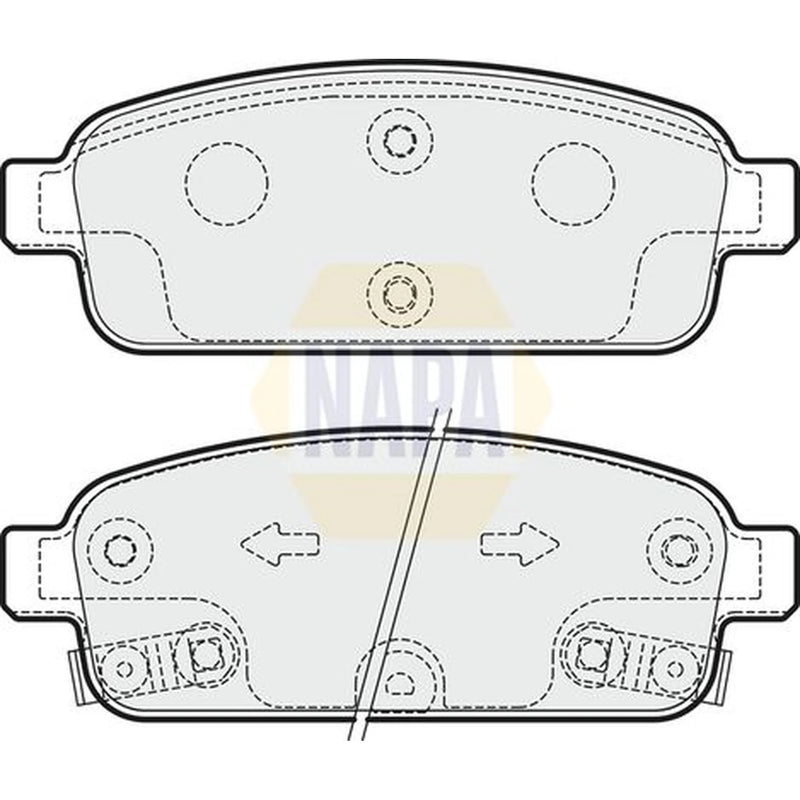 NAPA Rear Brake Pad Set NBP1451
