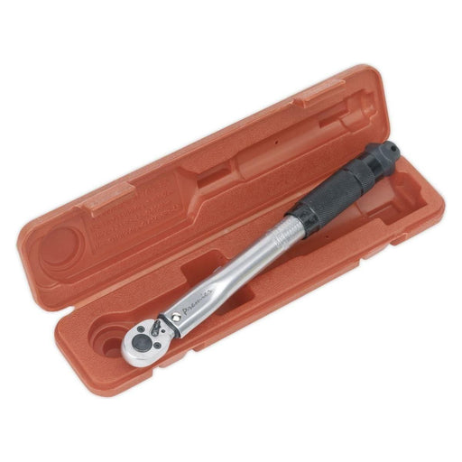 Sealey Torque Wrench Micrometer Style 3/8"Sq Drive 2-24Nm(1.47-17.70lb.ft) Calib Sealey  - Town Parts