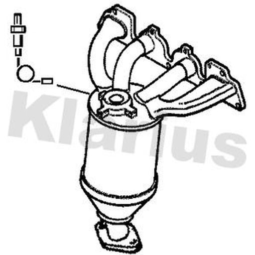 Klarius Catalyst Type Approved With Pipe Front 322099