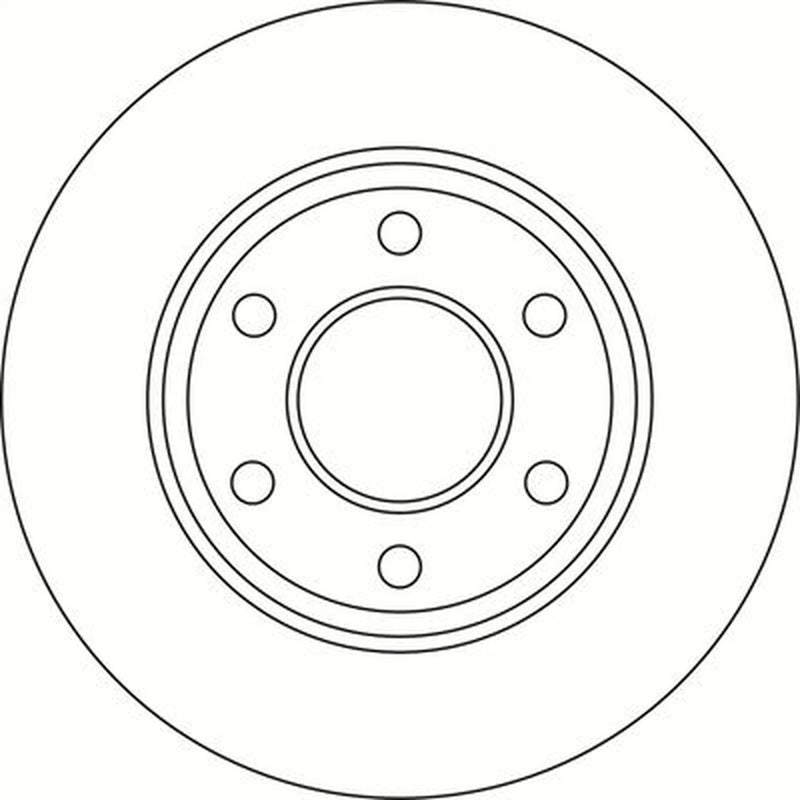 Abtex 2 x Solid Rear Brake Discs BD1445S