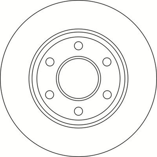 Abtex 2 x Solid Rear Brake Discs BD1445S