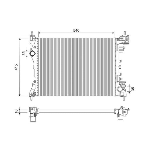 Valeo Engine Radiator 701258