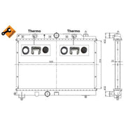 NRF Engine Radiator 55305