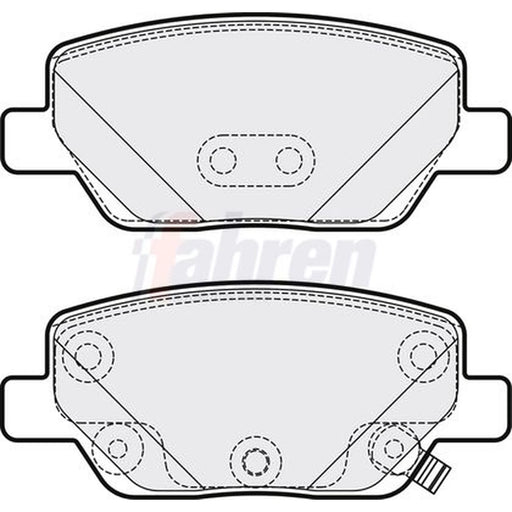 Fahren Rear Brake Pad Set FBP3791