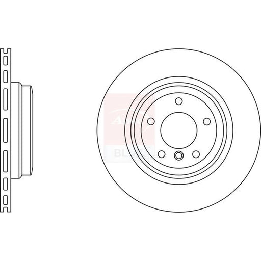 Apec 2 x Vented Rear Brake Discs SDK6459