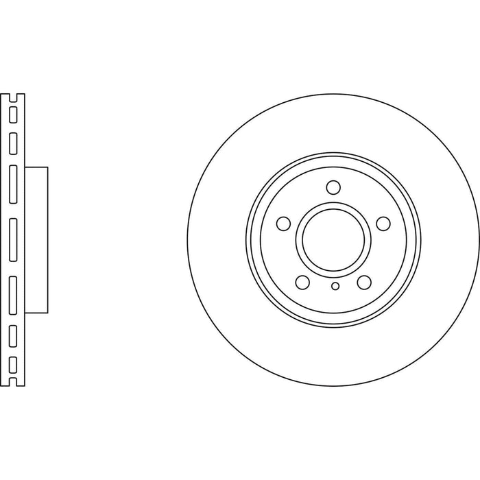 Apec Brake Disc Front Fits Infiniti Ex Fx G M Q Qx Apec  - Town Parts