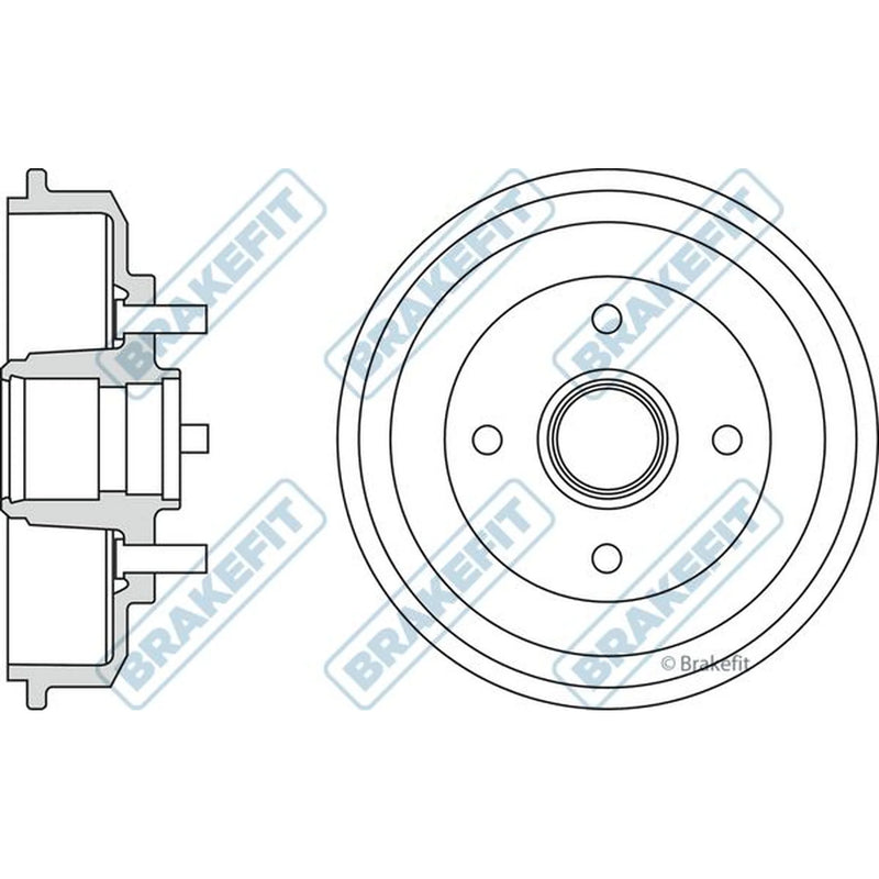 Apec Brake Drum Assembly Rear BDR9008
