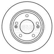 Borg & Beck 2 x Solid Rear Brake Discs BBD5257