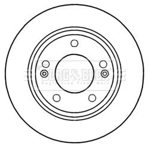 Borg & Beck 2 x Solid Rear Brake Discs BBD5257