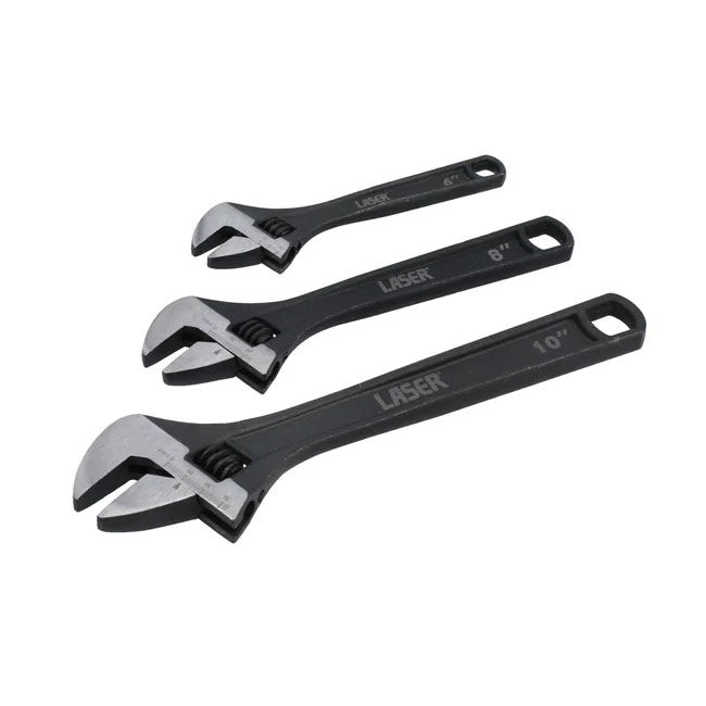 Laser Tools Adjustable Wrench Set 3pc - PL