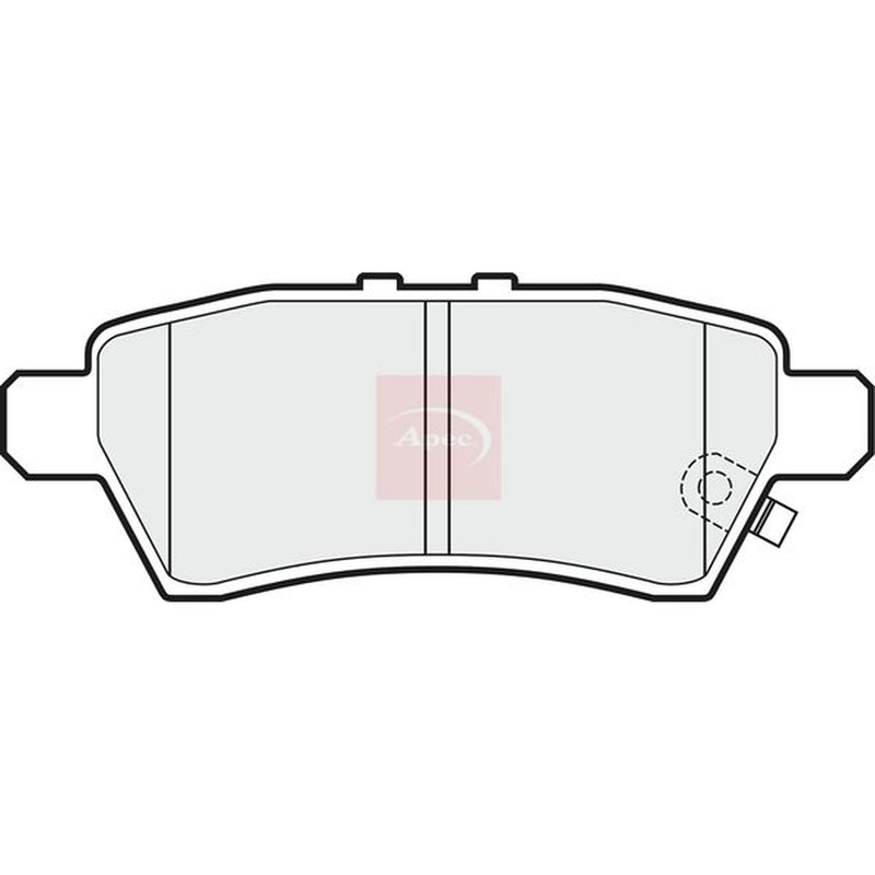 Apec Rear Brake Pad Set PAD1481