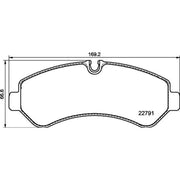 Brembo 4 x Rear Brake Pad Set P50150