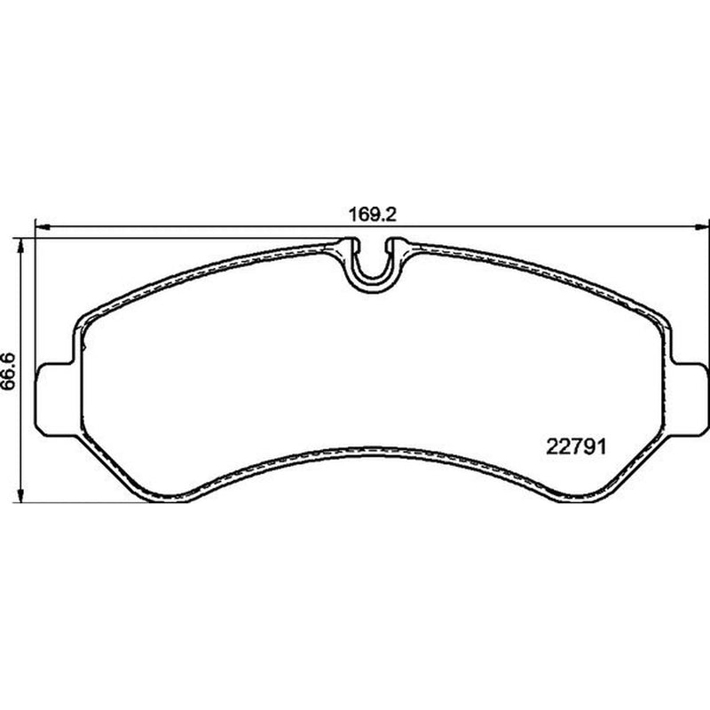 Brembo 4 x Rear Brake Pad Set P50150