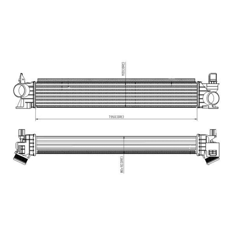 NRF Intercooler (Charge Air Cooler) 309033