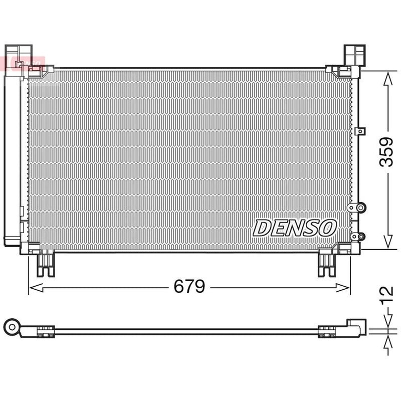 Denso Air Conditioning Condenser DCN50053