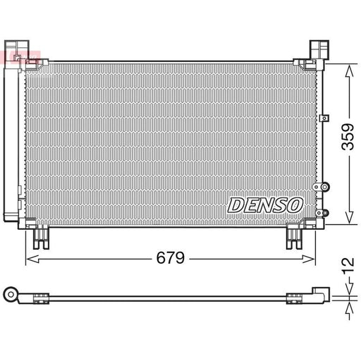 Denso Air Conditioning Condenser DCN50053