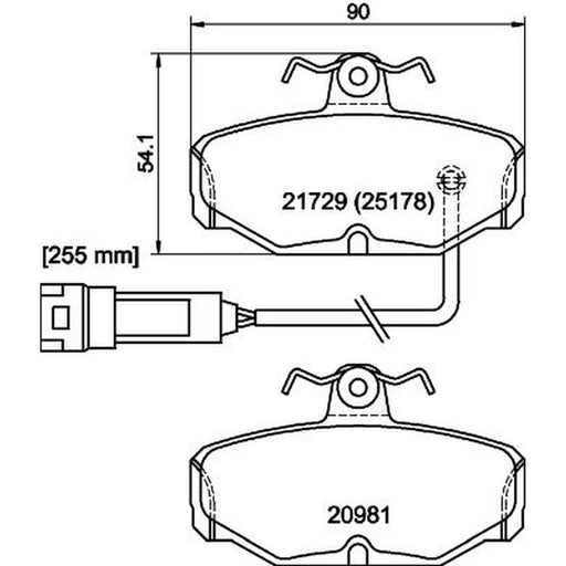 Mintex Rear Brake Pad Set MDB1286
