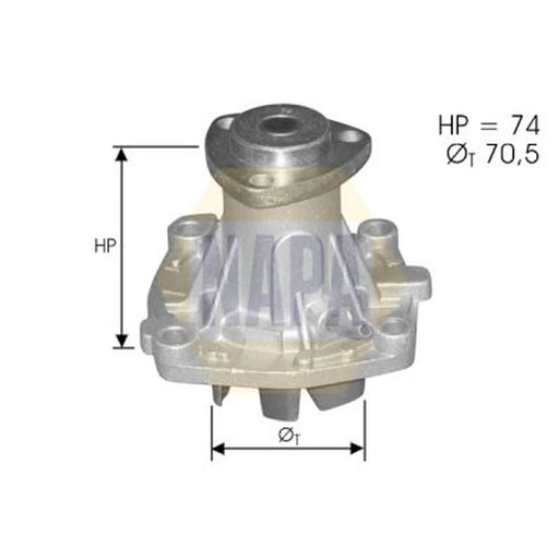 NAPA Engine Cooling Water Pump NWP1082
