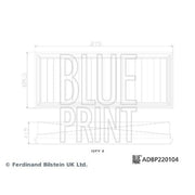 Blue Print Air Filter Kit ADBP220104