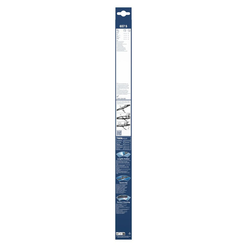 Bosch Twin Spoiler Wiper Blade Set 650mm + 650mm — 657S