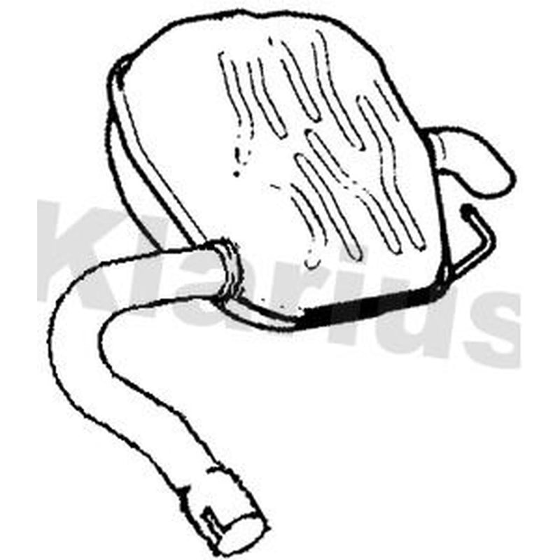 Klarius Box With Tail Pipe Right Rear FE1214E
