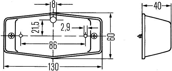 Hella 2BM 001 321-001 Auxiliary Direction Indicator