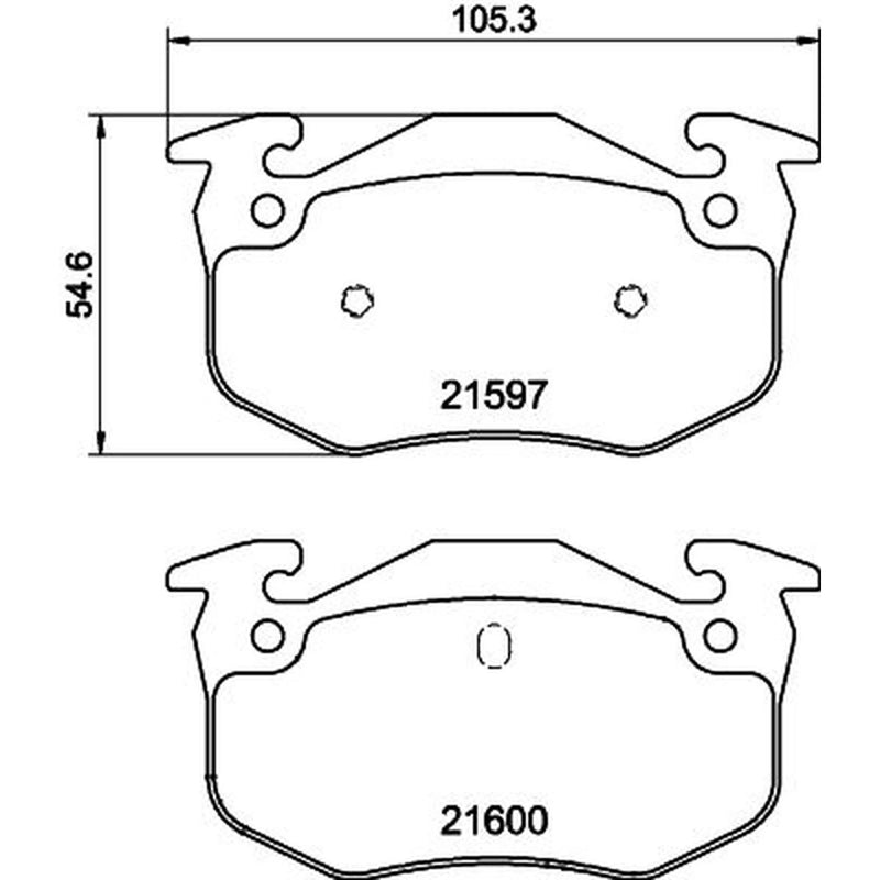 Mintex Rear Brake Pad Set MDB1677