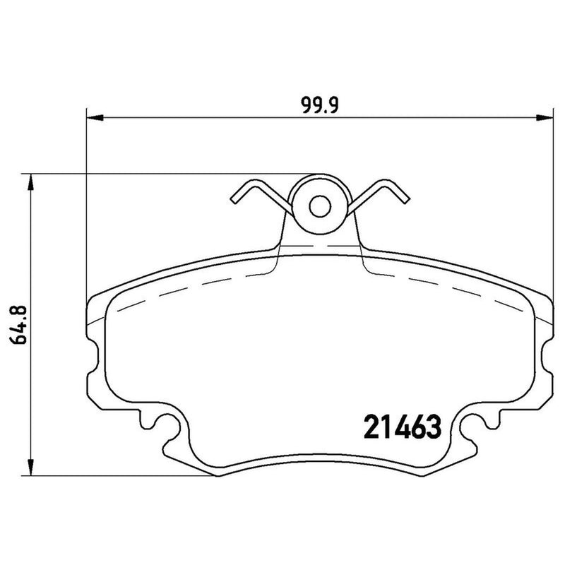 Brembo 4 x Front Brake Pad Set P68038