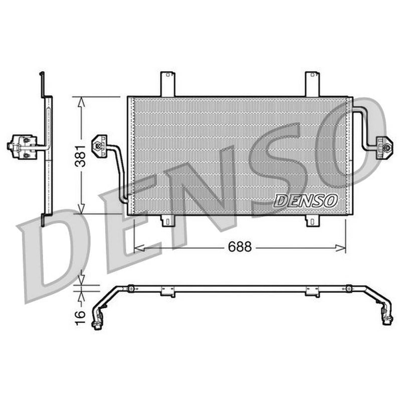 Denso Air Conditioning Condenser DCN23016