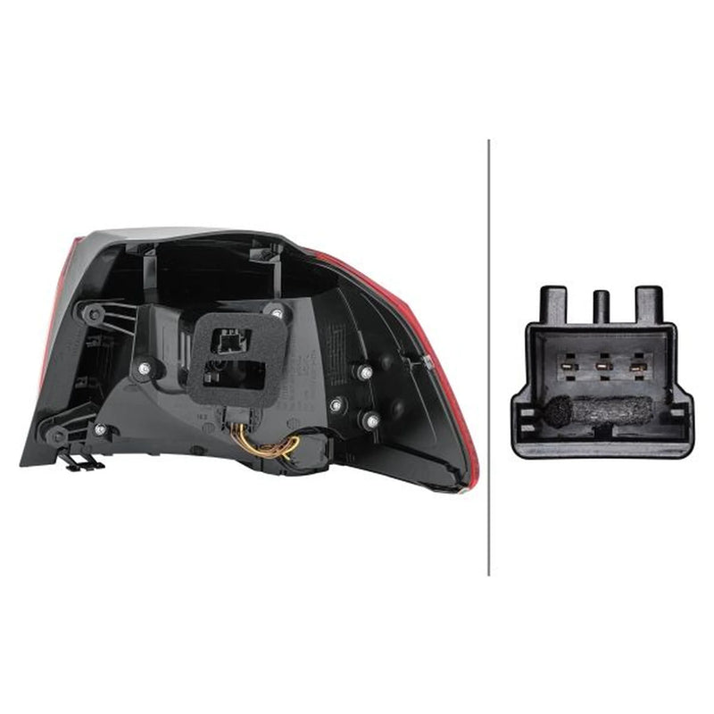 Hella Tail Light / Lamp WY21W Left 2SD 010 408-071