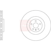 Apec 2 x Vented Front Brake Discs DSK3394