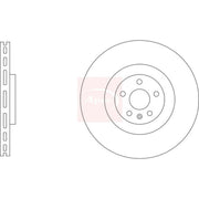 Apec 2 x Vented Front Brake Discs DSK3394