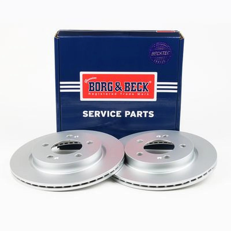Borg & Beck 2 x Vented Rear Brake Discs BBD5584