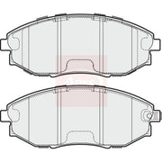 Apec Front Brake Pad Set PAD1745