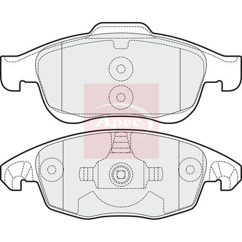 Apec Front Brake Pad Set PAD1525