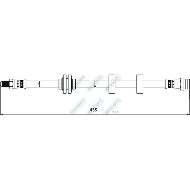 Apec Brake Hydraulic Hose Line Front BHO4078