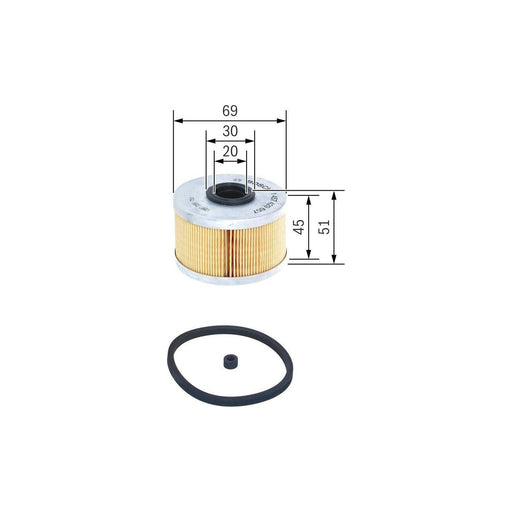 Bosch Car Fuel Filter N9657 Fits Renault Kangoo Express - 1.9 - 99-09 1457429657 Bosch  - Town Parts