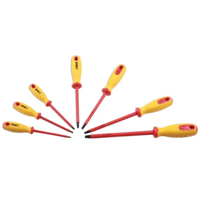 Laser Tools Insulated Star Screwdriver Set 7pc - PL