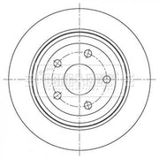 Borg & Beck 2 x Vented Rear Brake Discs BBD5406