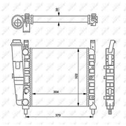 NRF Engine Radiator 54679