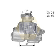 NAPA Engine Cooling Water Pump NWP1177