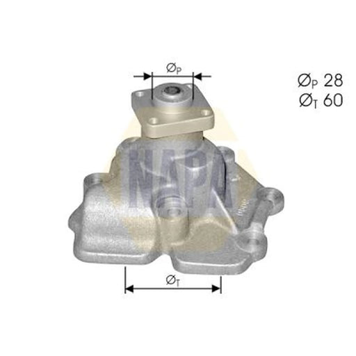 NAPA Engine Cooling Water Pump NWP1177