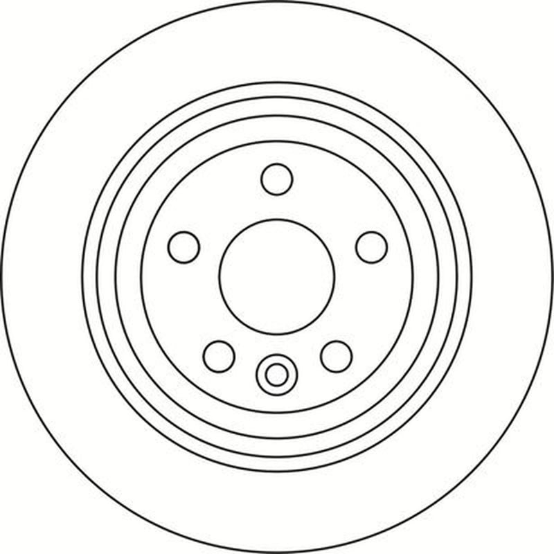 Abtex 2 x Solid Rear Brake Discs BD2024S