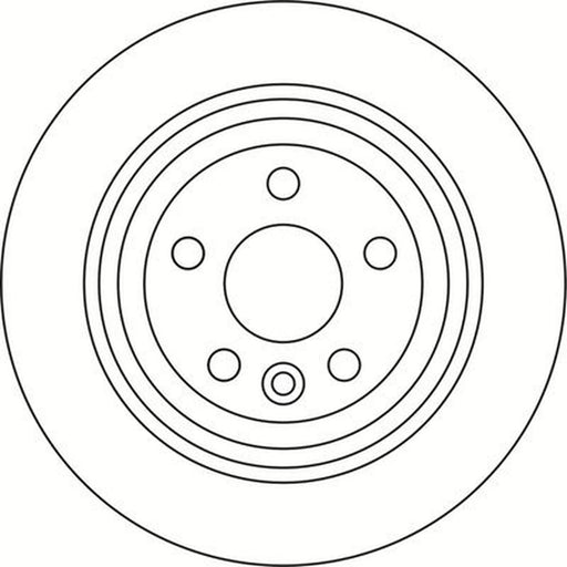 Abtex 2 x Solid Rear Brake Discs BD2024S
