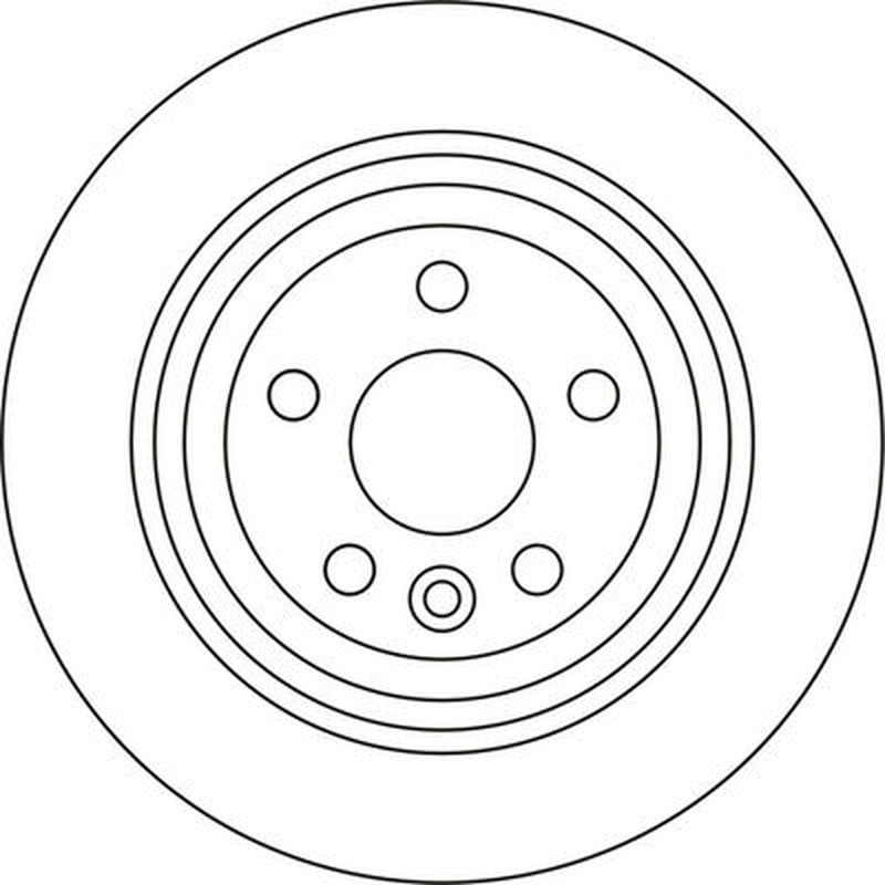 Abtex 2 x Solid Rear Brake Discs BD2024S